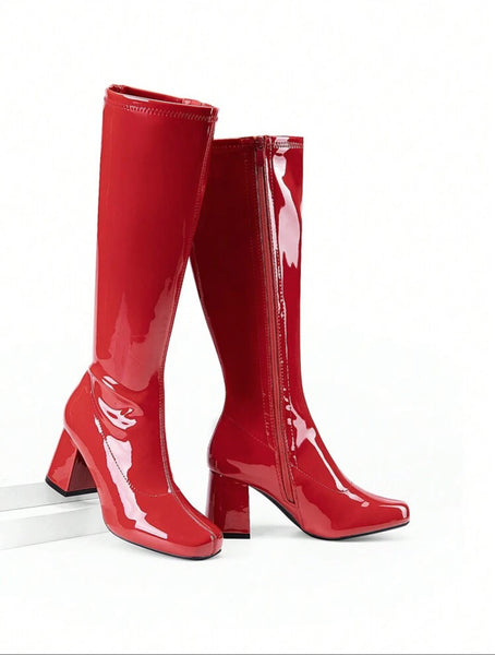 Knee High Leather Gogo Boots
