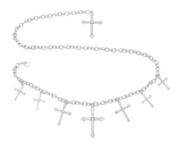 Dainty Cross Chain Belt