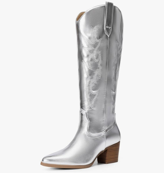 Chrome Cowgirl Boot