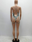 Sexy Money Piece Swimsuit w/leg straps