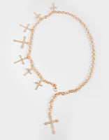 Dainty Cross Chain Belt